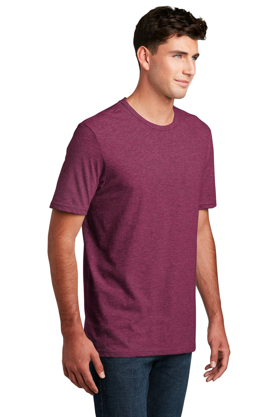 Unisex Perfect Blend Tee - Raspberry Fleck
