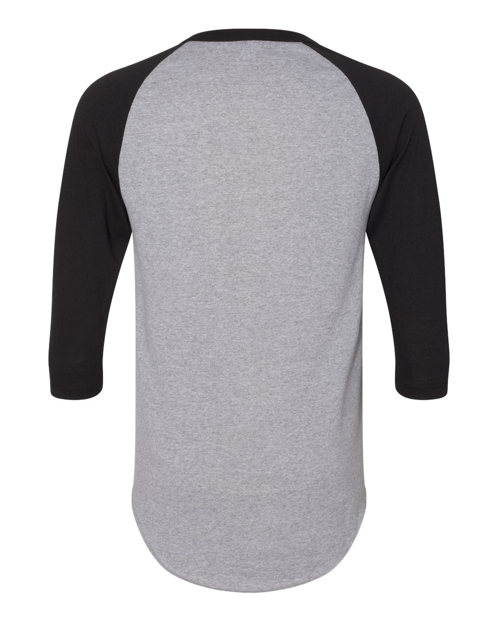 Unisex 3/4-Sleeve Baseball Jersey - Athletic Heather / Black