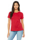 Bella + Canvas B6400 - Women's Relaxed Jersey Short-Sleeve T-Shirt - Red
