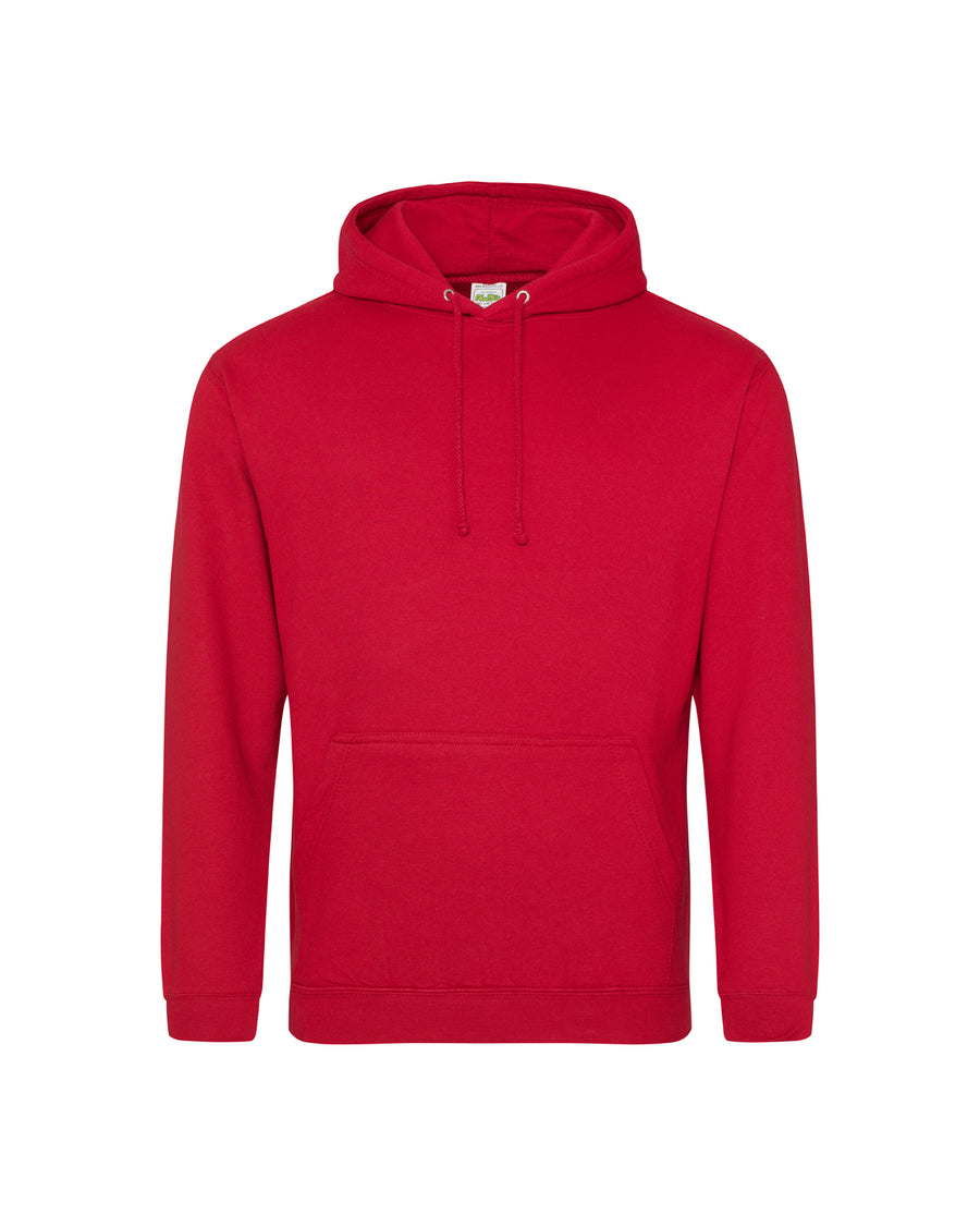 Unisex 80/20 Midweight College Hoodie - Fire Red