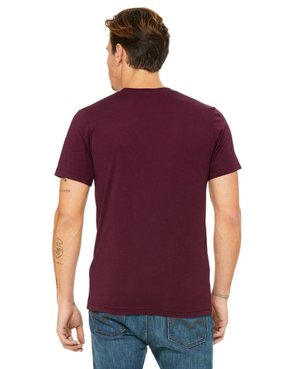 Unisex Triblend T-Shirt - Solid Maroon Triblend
