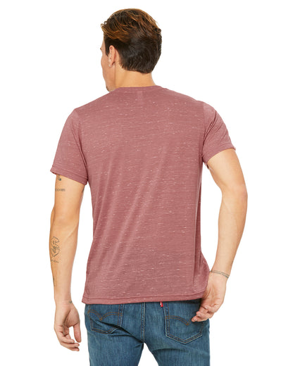 Unisex Poly-Cotton Short-Sleeve T-Shirt - Mauve Marble