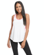 Next Level 1534 - Women's Ideal Colorblock Racerback Tank - White / Hot Pink