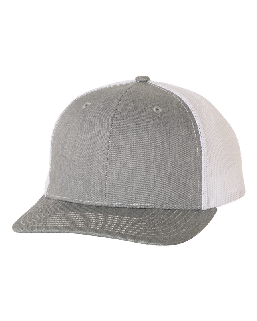 Snapback Trucker Cap - Heather Gray / White