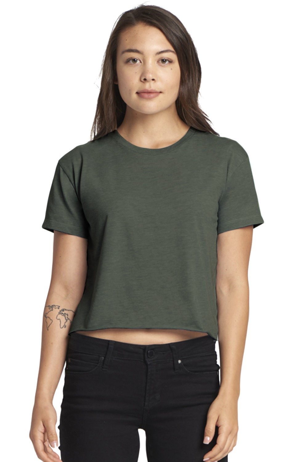 Women's Festival Cali Crop T-Shirt - Royal Pine