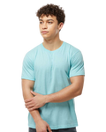 Unisex Fine Jersey Tee - Heather Purist Blue