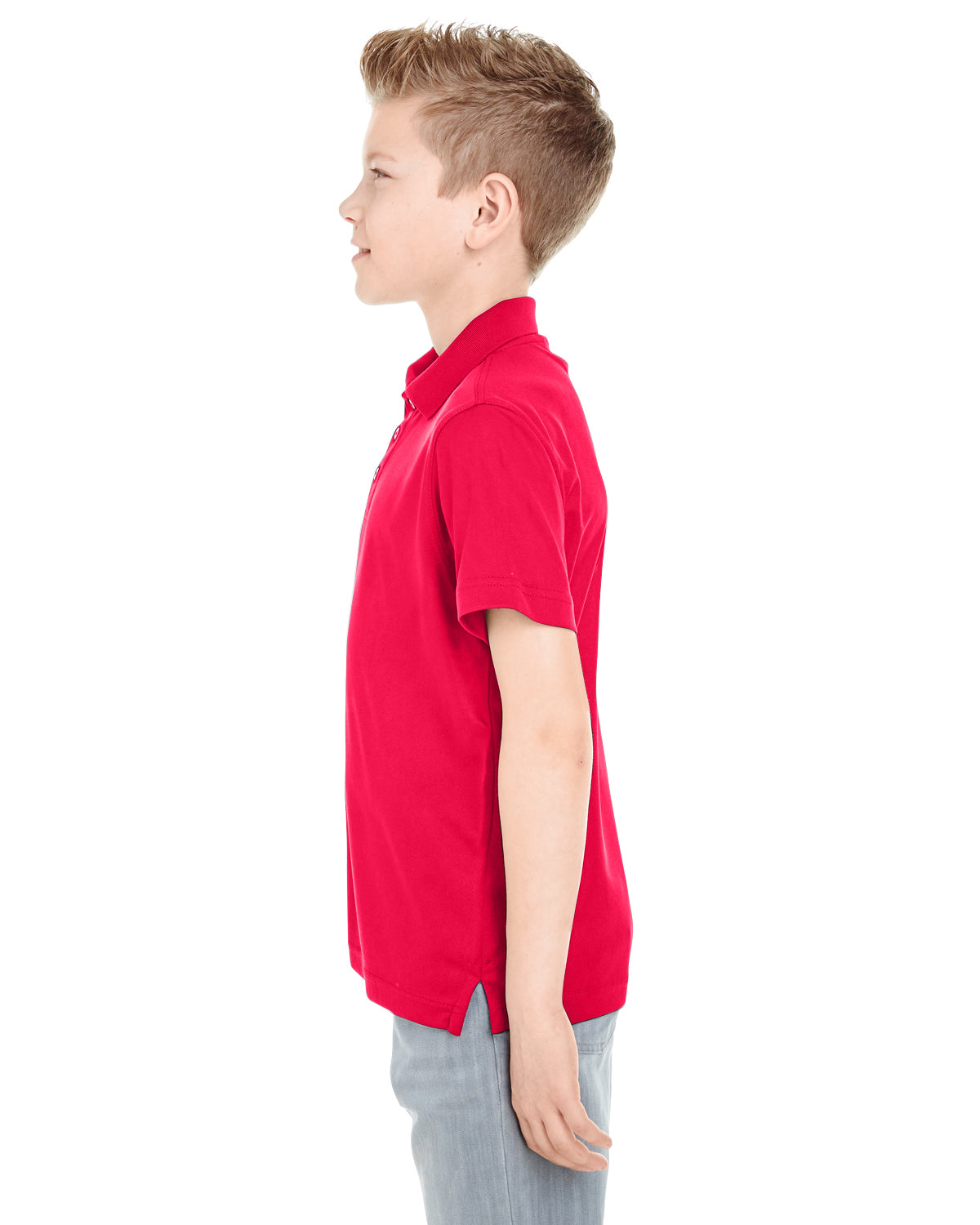 Youth Cool & Dry Mesh Piqué Polo - Red