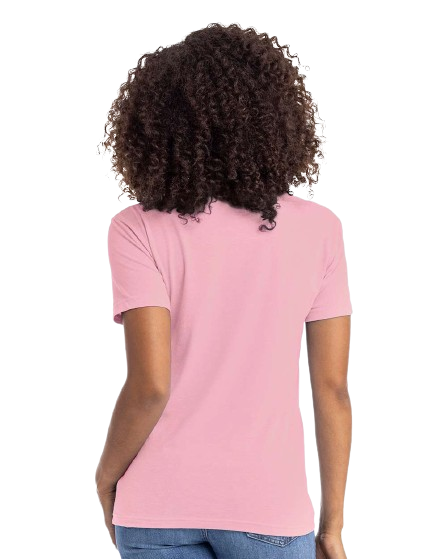 Unisex CVC Crewneck T-Shirt - Heather Lt Pink