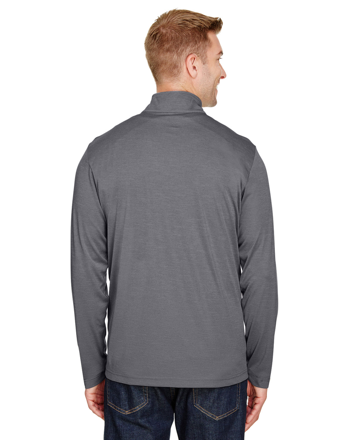 Men's Zone Sonic Heather Performance Quarter-Zip - Dark Gray Heather