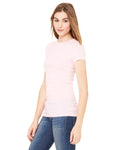 Women's Sheer Mini Rib Short-Sleeve T-Shirt - Pink