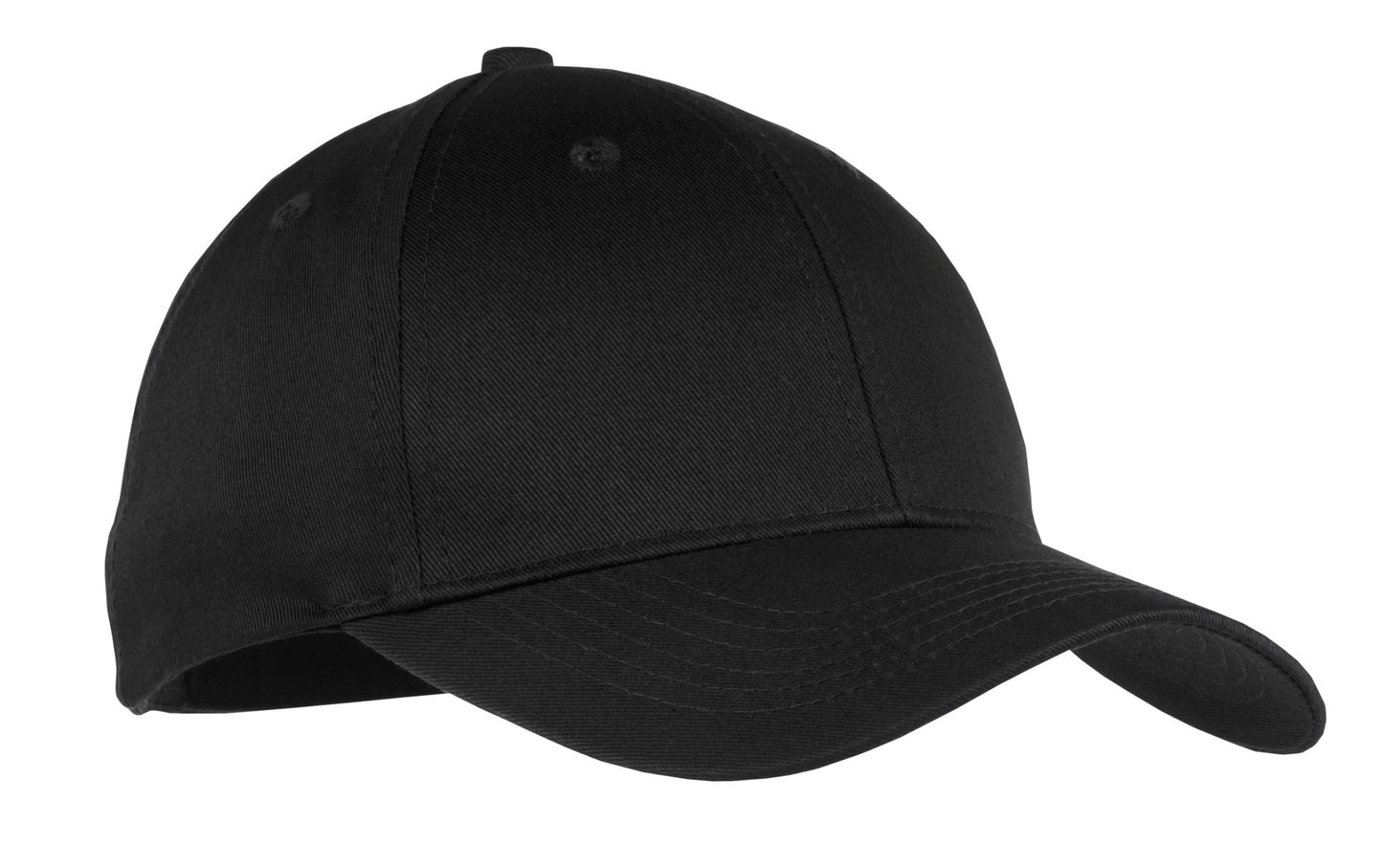 Youth Six-Panel Twill Cap - Black