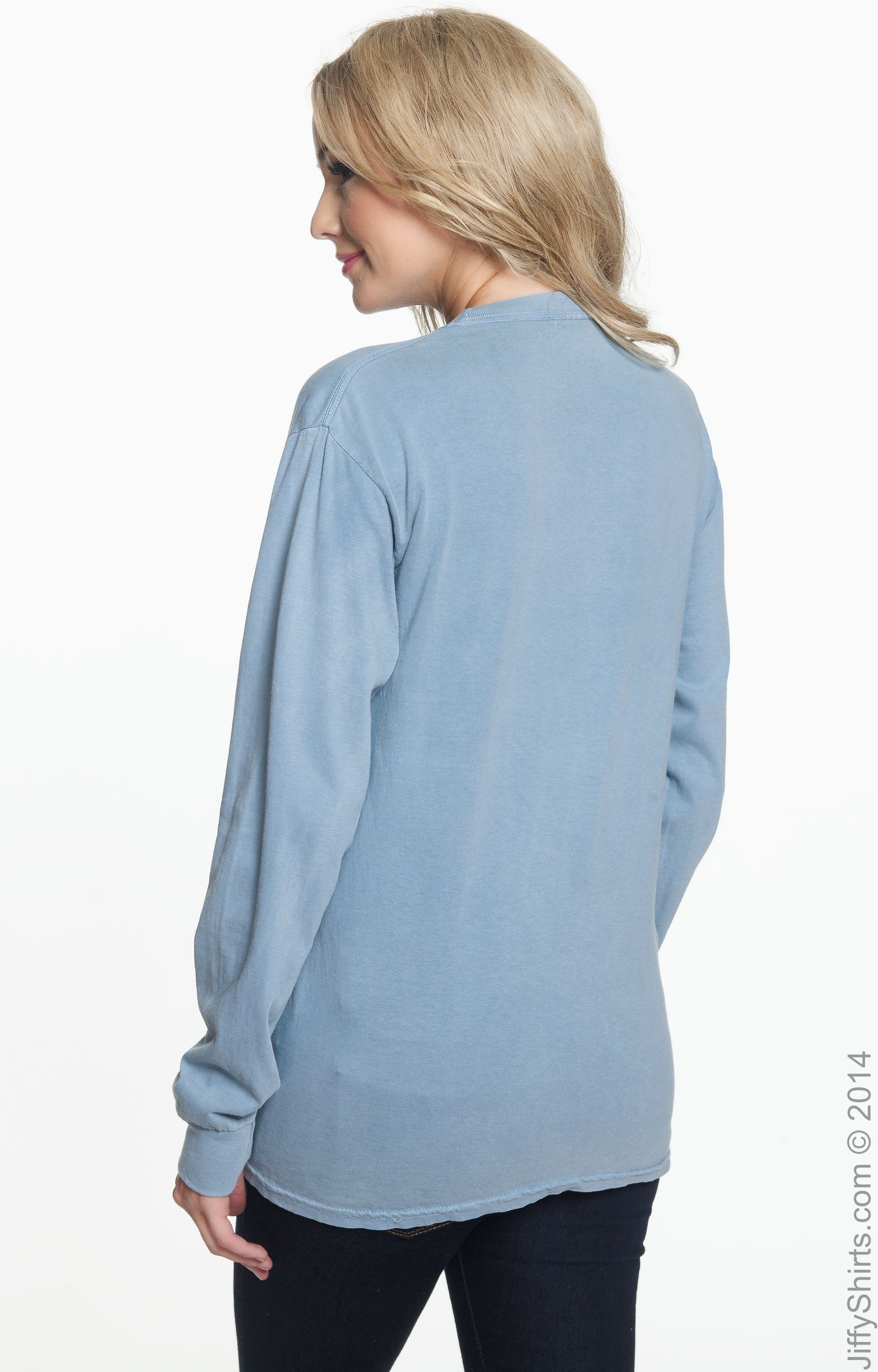 Unisex Heavyweight RS Long-Sleeve T-Shirt - Ice Blue