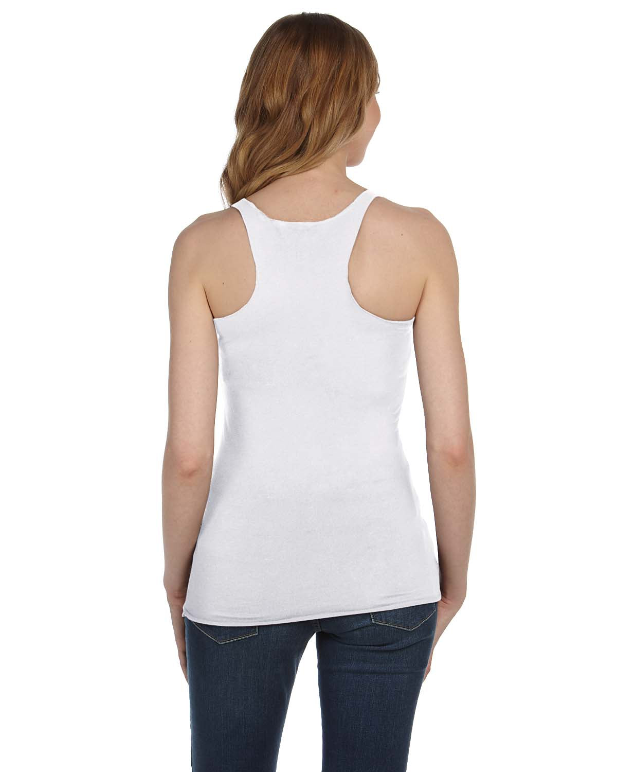 Women's Triblend Racerback Tank - White Fleck Triblend
