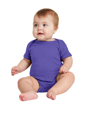 Infant Baby Rib Bodysuit - Purple