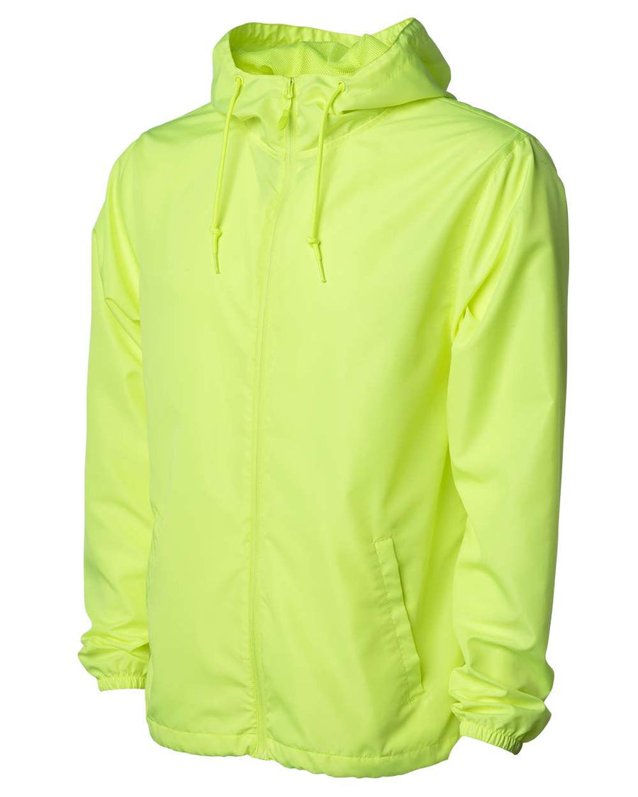 Unisex Water-Resistant Lightweight Windbreaker - Safety Yellow