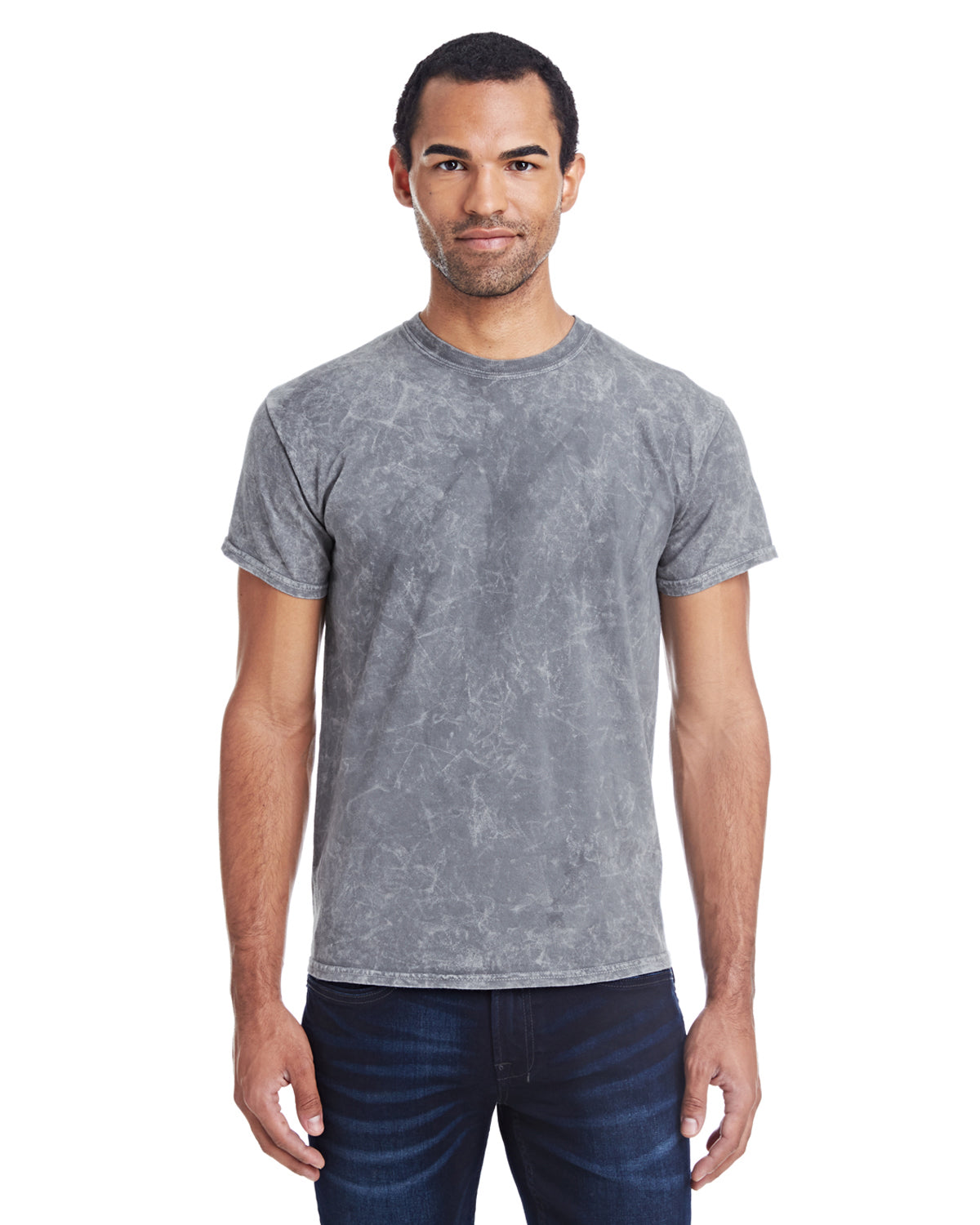 Unisex 100% Cotton Vintage Wash T-Shirt - Mineral Gray