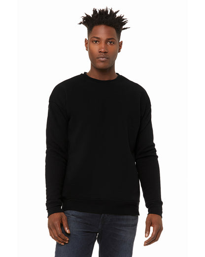 Unisex Drop Shoulder Fleece - Dtg Black