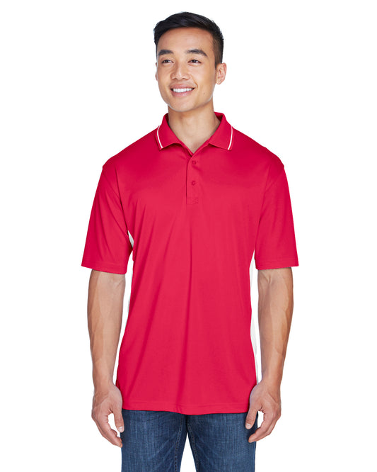 Men's Cool & Dry Sport Two-Tone Polo - Red / White