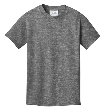 Youth Core Cotton Tee - Graphite Heather