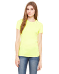 Women's Cotton/Polyester Tee - Neon Yellow