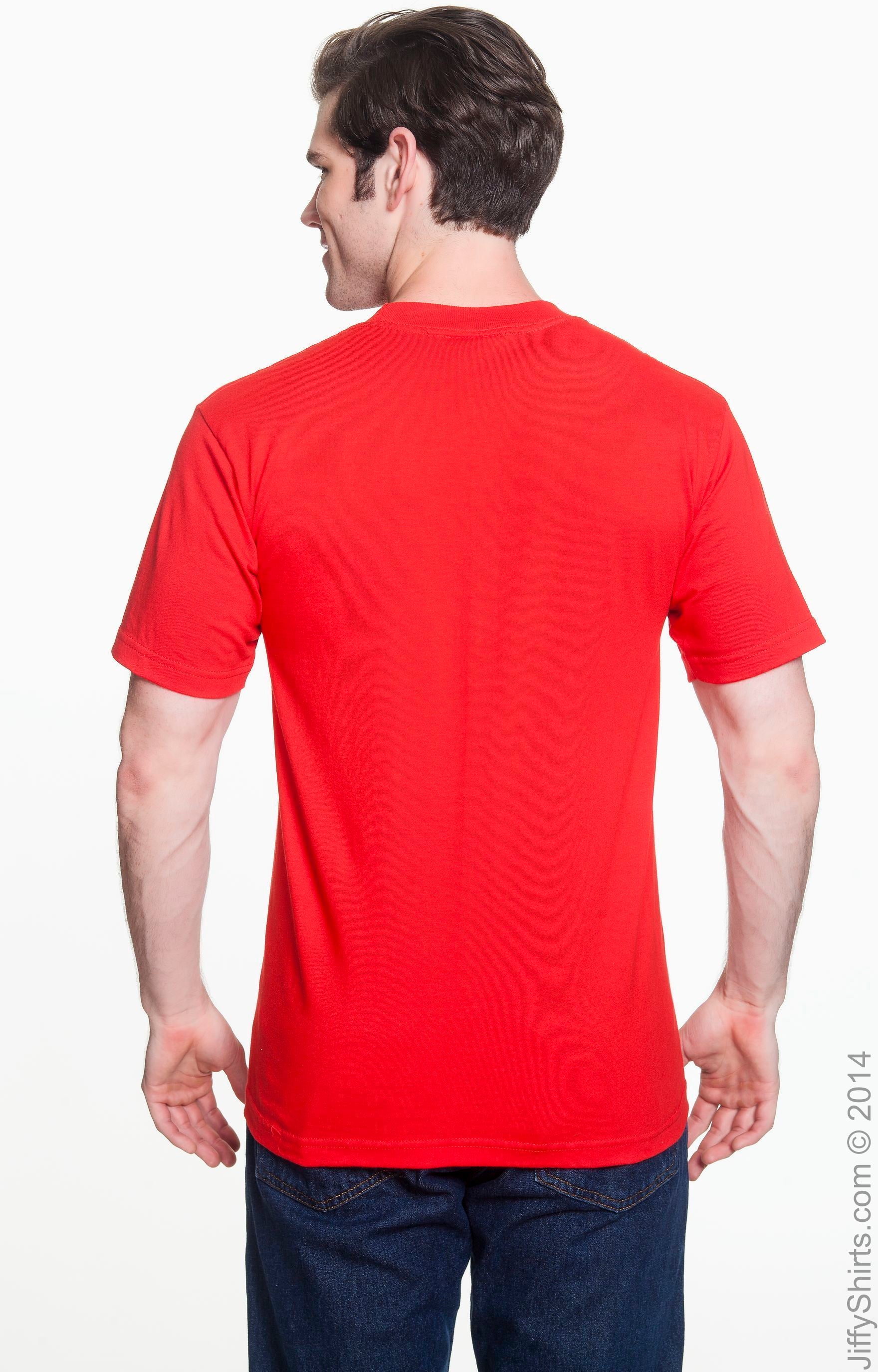 Unisex Cotton Pocket T-Shirt - Red