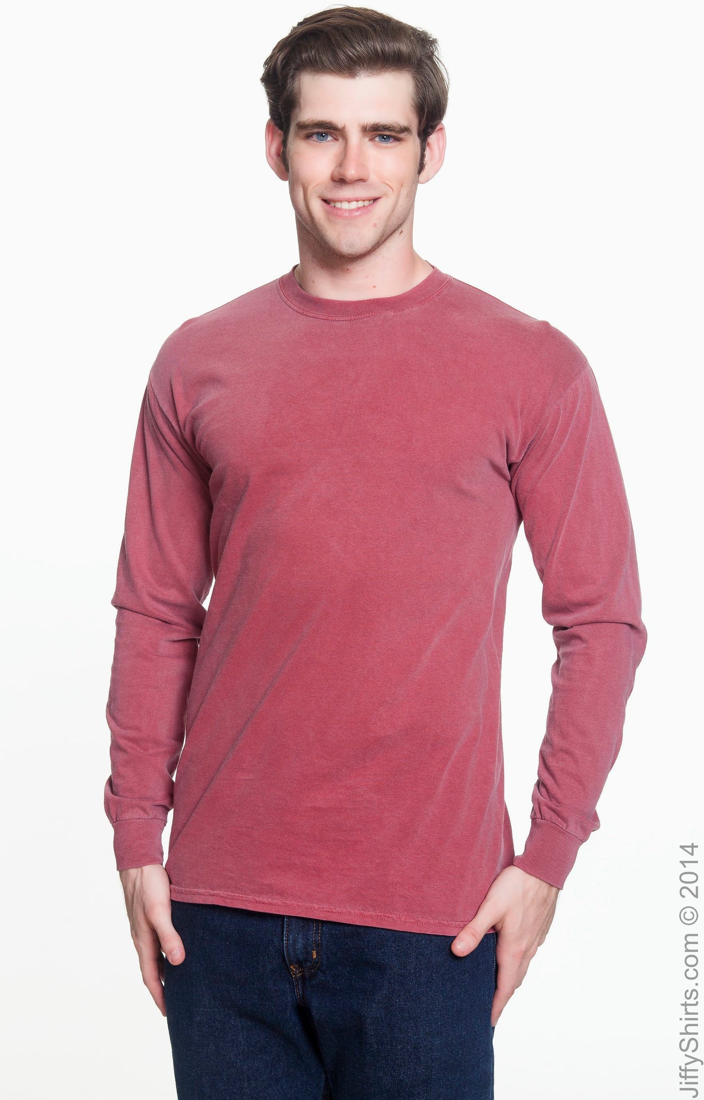 Unisex Heavyweight RS Long-Sleeve T-Shirt - Brick