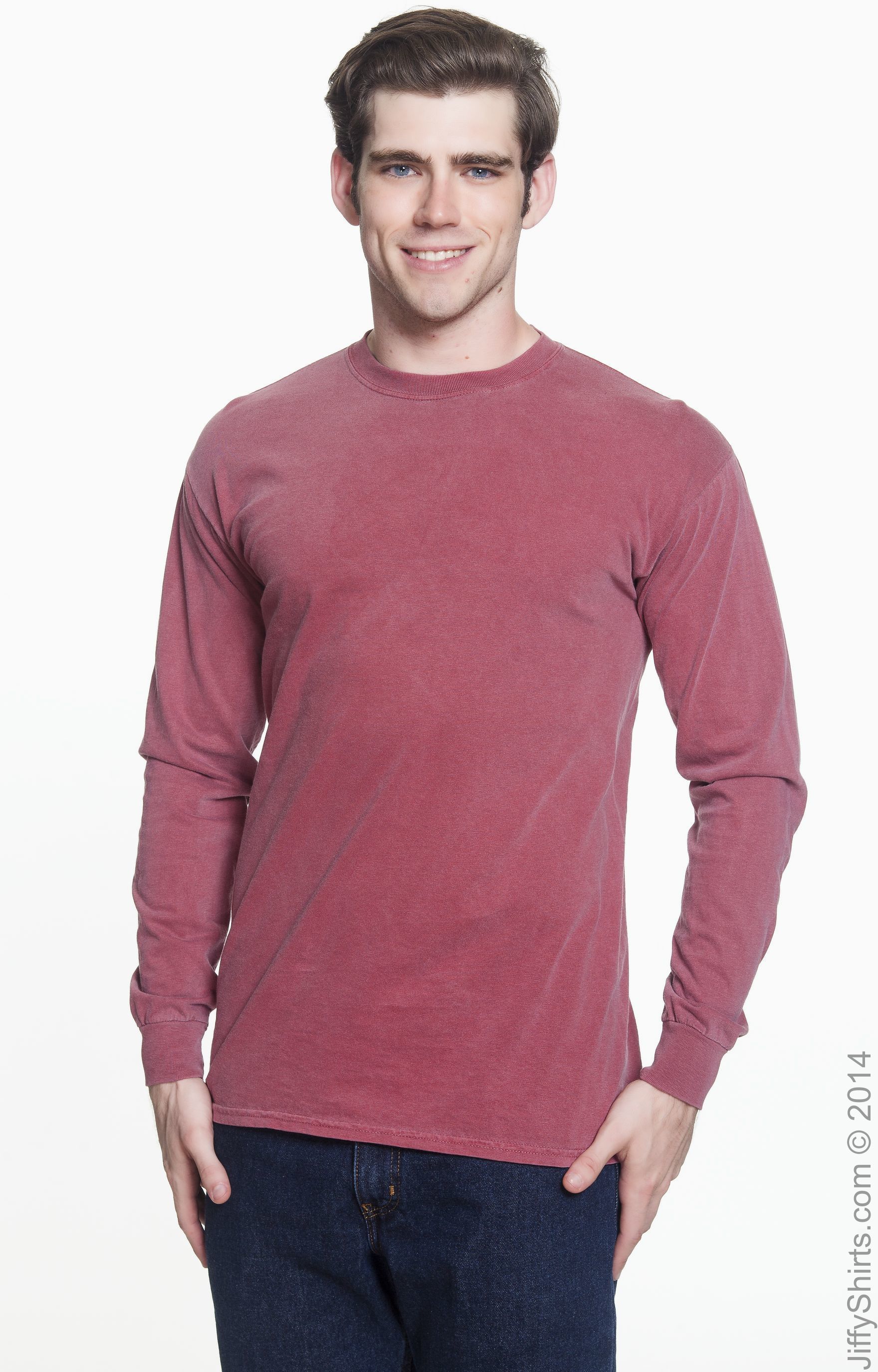 Unisex Heavyweight RS Long-Sleeve T-Shirt - Brick