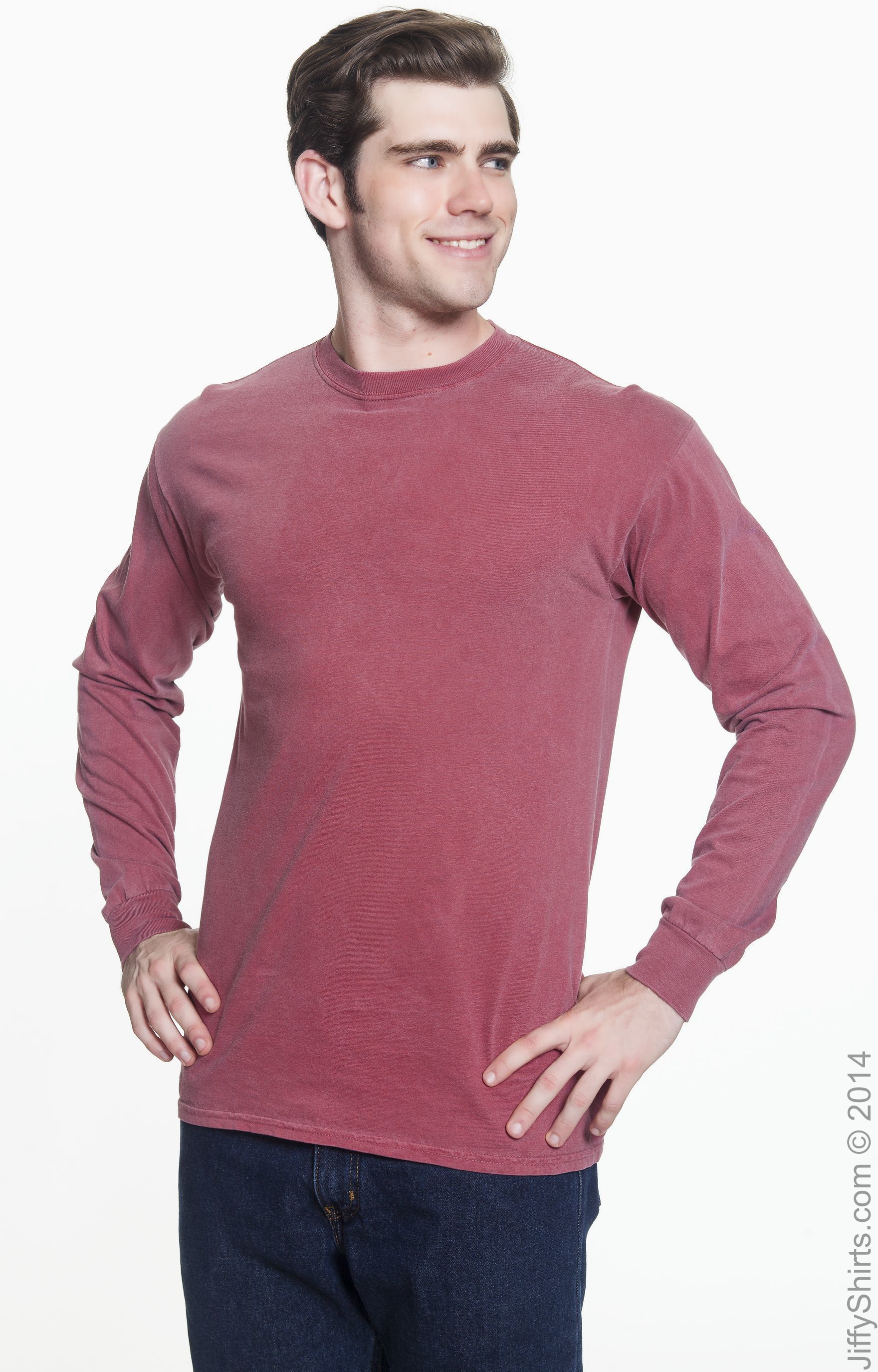 Unisex Heavyweight RS Long-Sleeve T-Shirt - Brick