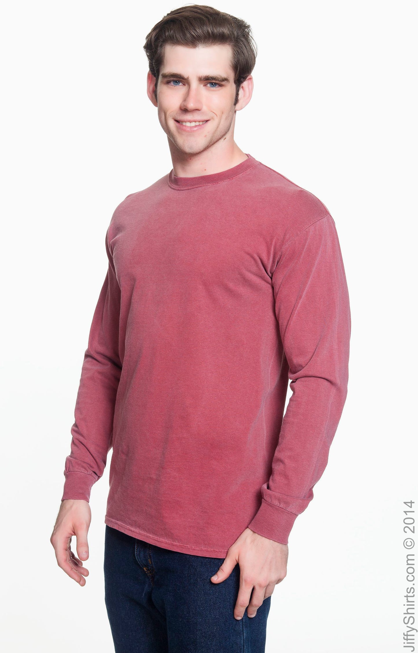 Unisex Heavyweight RS Long-Sleeve T-Shirt - Brick