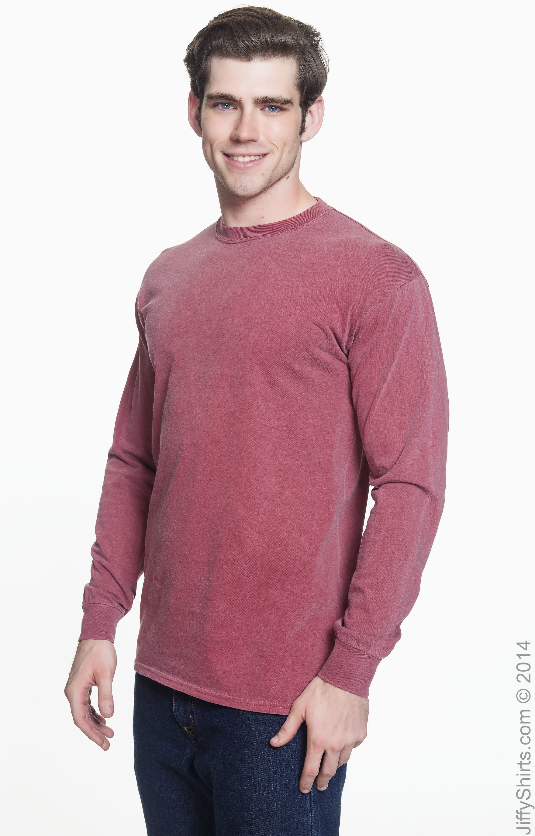Unisex Heavyweight RS Long-Sleeve T-Shirt - Brick