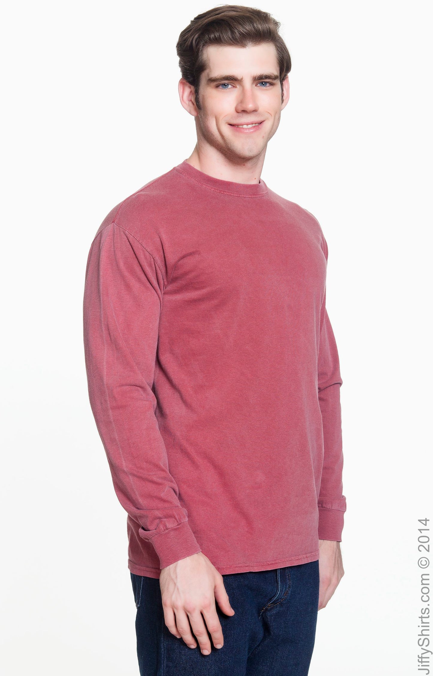 Unisex Heavyweight RS Long-Sleeve T-Shirt - Brick
