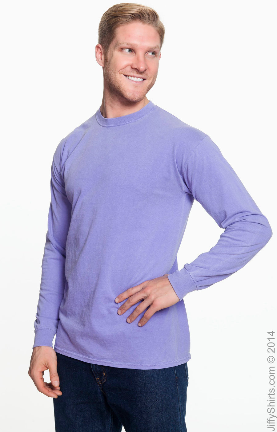 Unisex Heavyweight RS Long-Sleeve T-Shirt - Violet