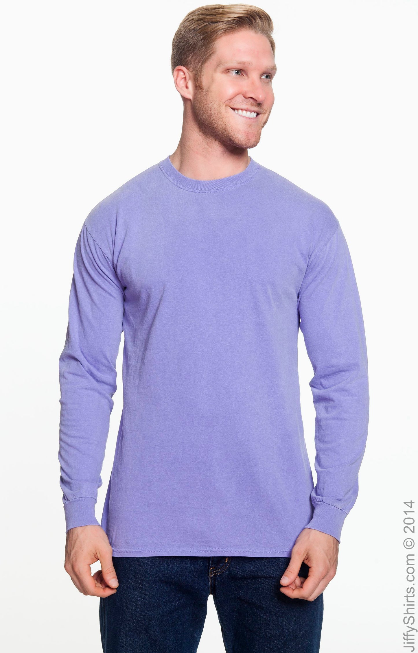 Unisex Heavyweight RS Long-Sleeve T-Shirt - Violet