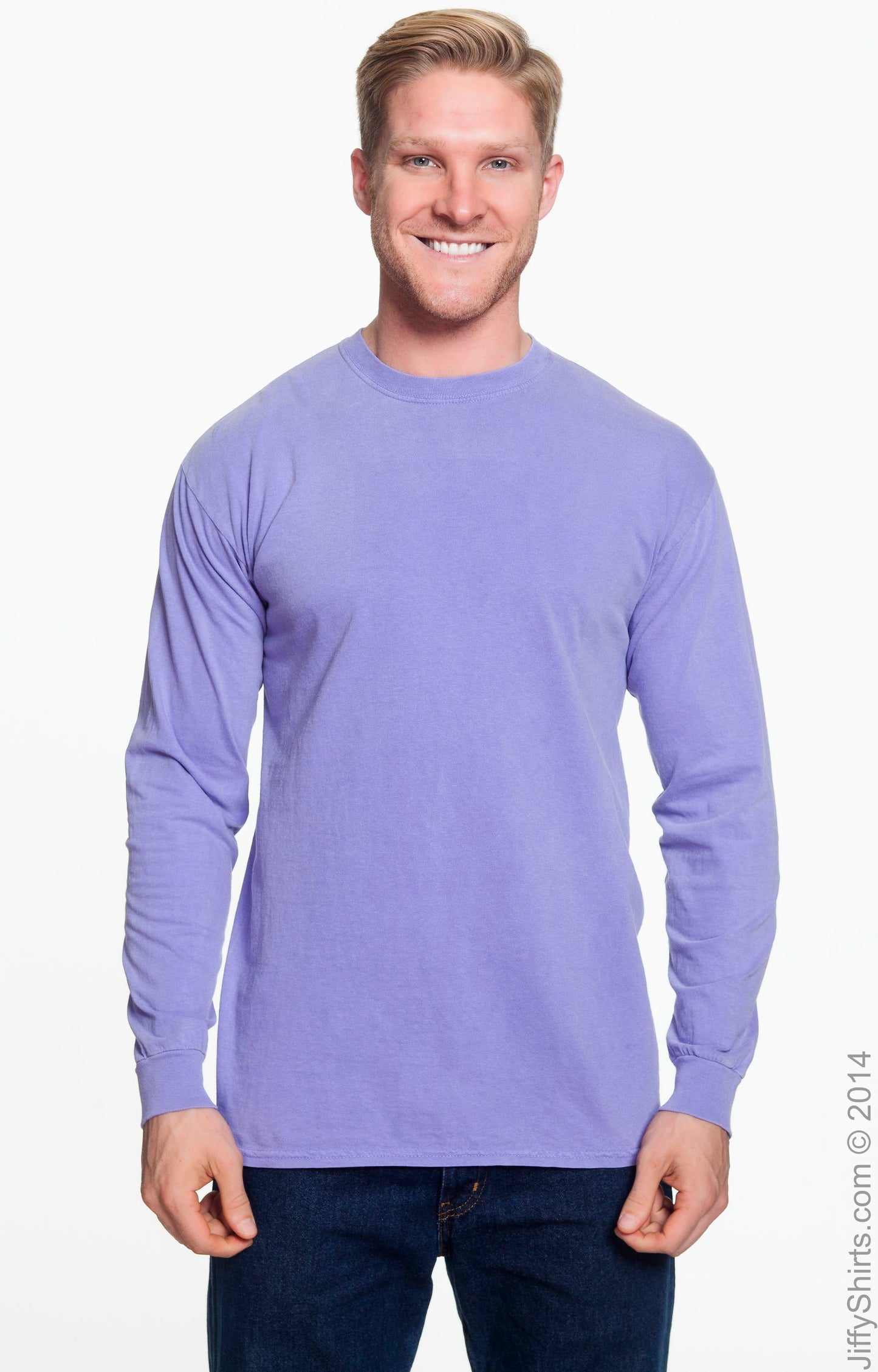 Unisex Heavyweight RS Long-Sleeve T-Shirt - Violet