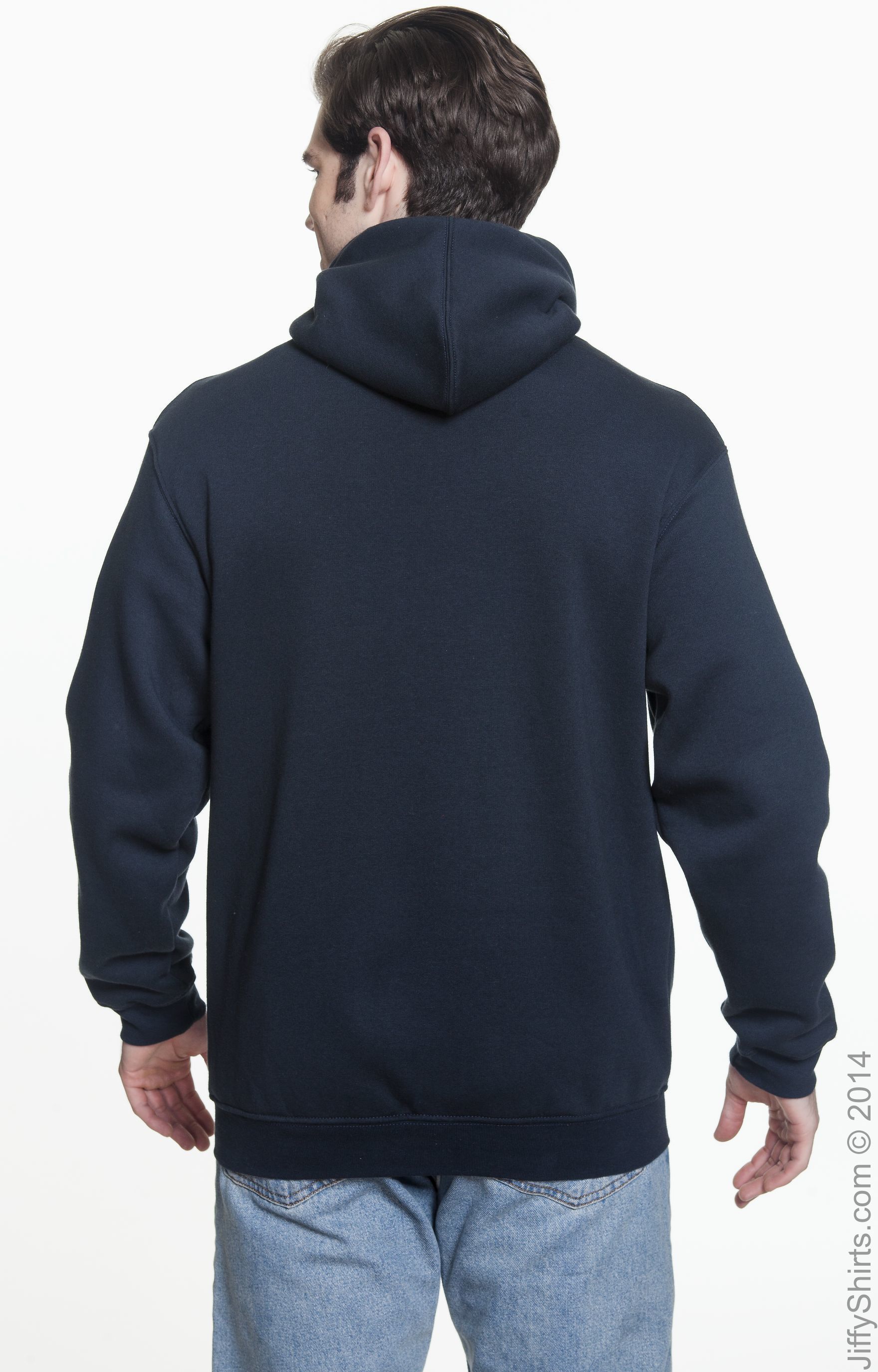 Unisex 80% cotton/20% polyester Full-Zip Hoodie - Navy