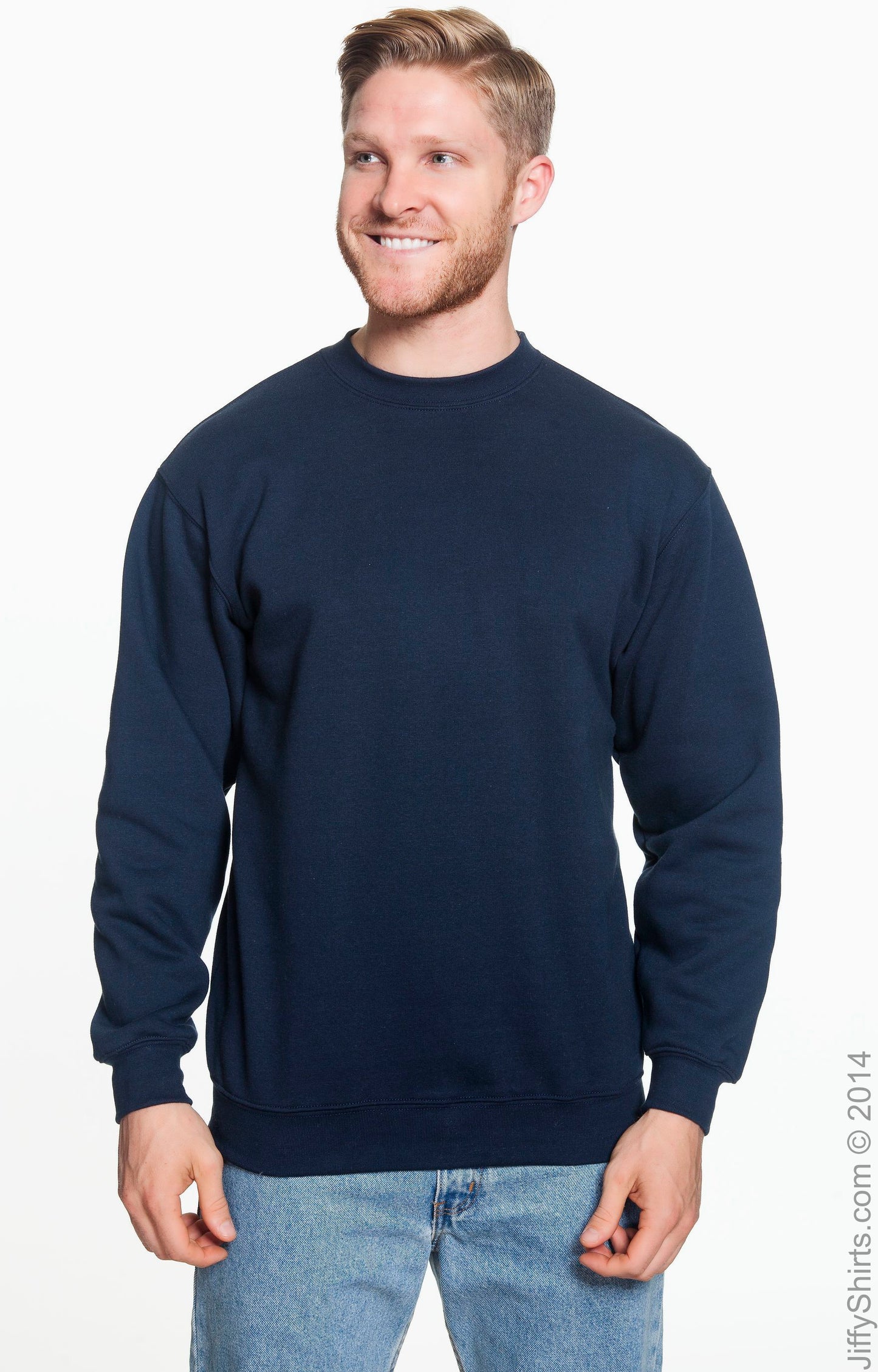 Unisex 80/20 Heavyweight Crewneck Sweatshirt - Navy