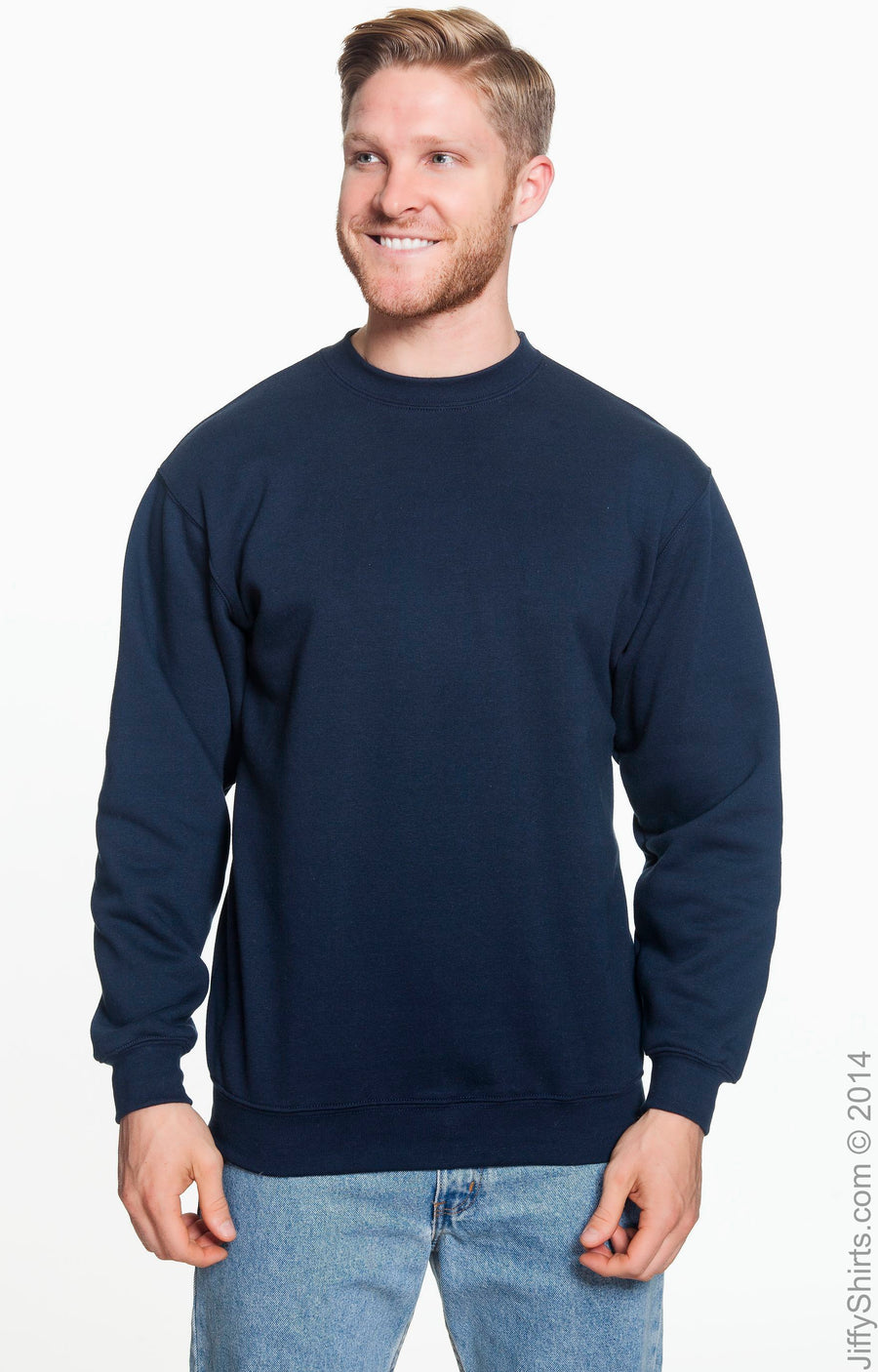 Unisex 80/20 Heavyweight Crewneck Sweatshirt - Navy