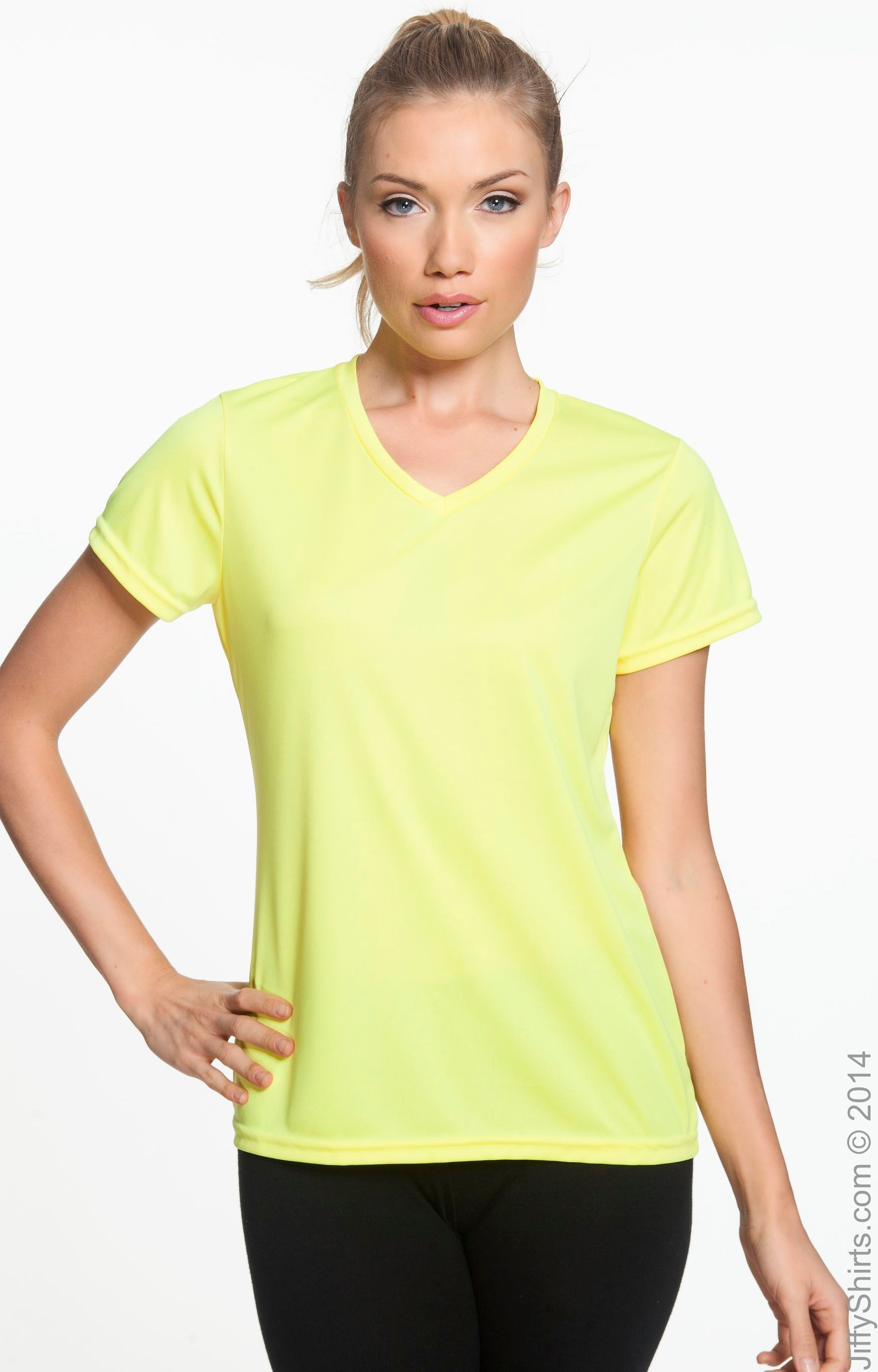 Women's Wicking T-Shirt - Power Yellow