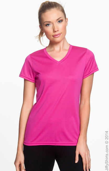 Women's Wicking T-Shirt - Power Pink