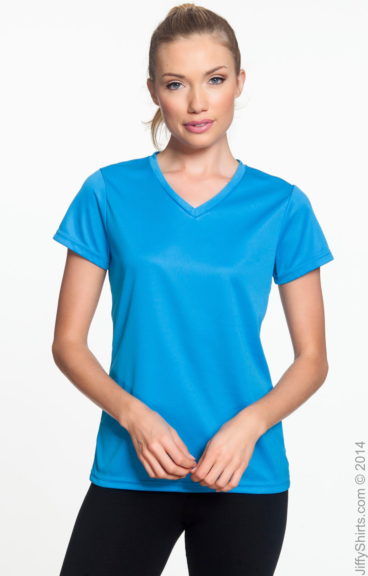 Women's Wicking T-Shirt - Power Blue