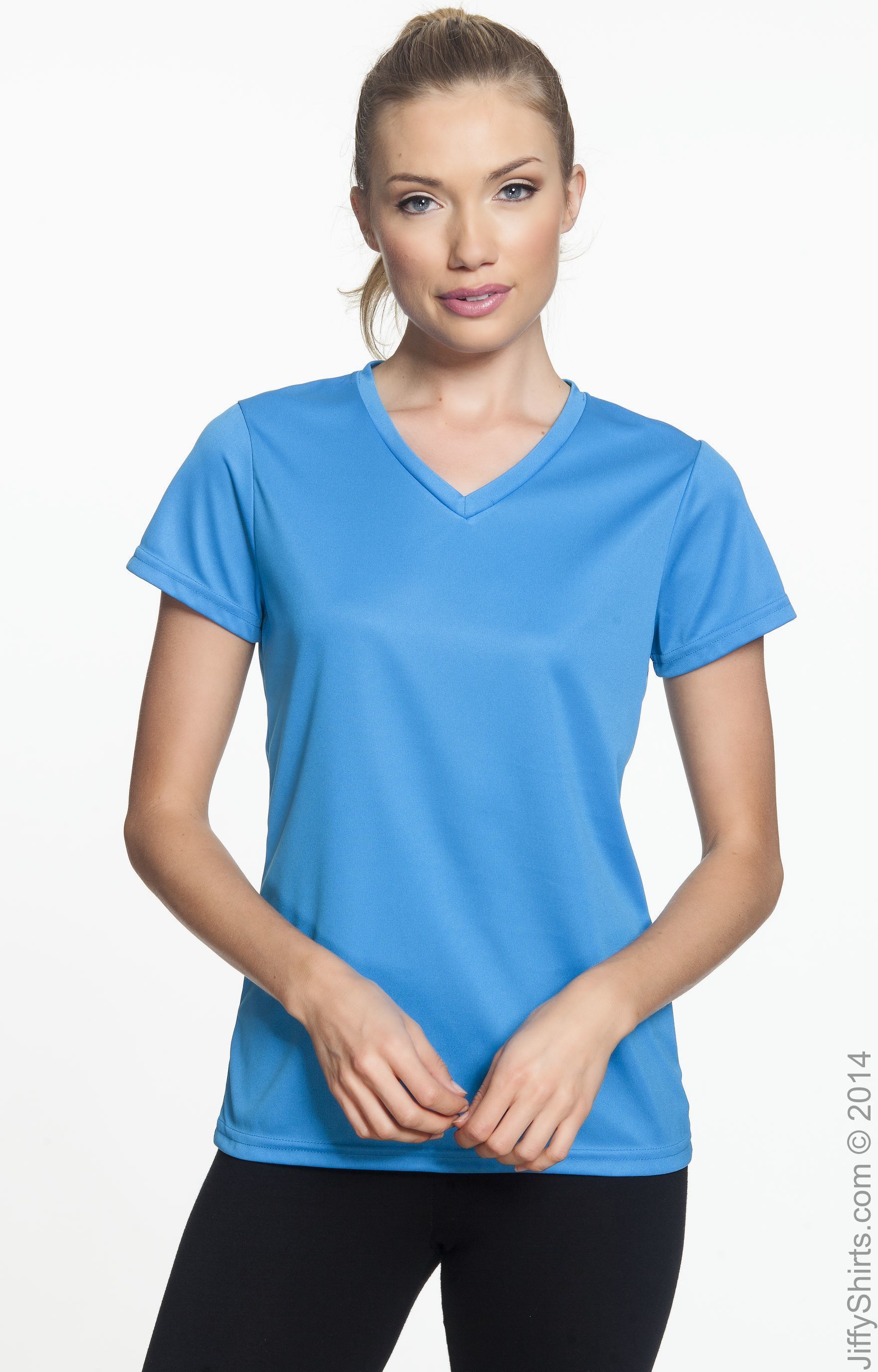 Women's Wicking T-Shirt - Power Blue