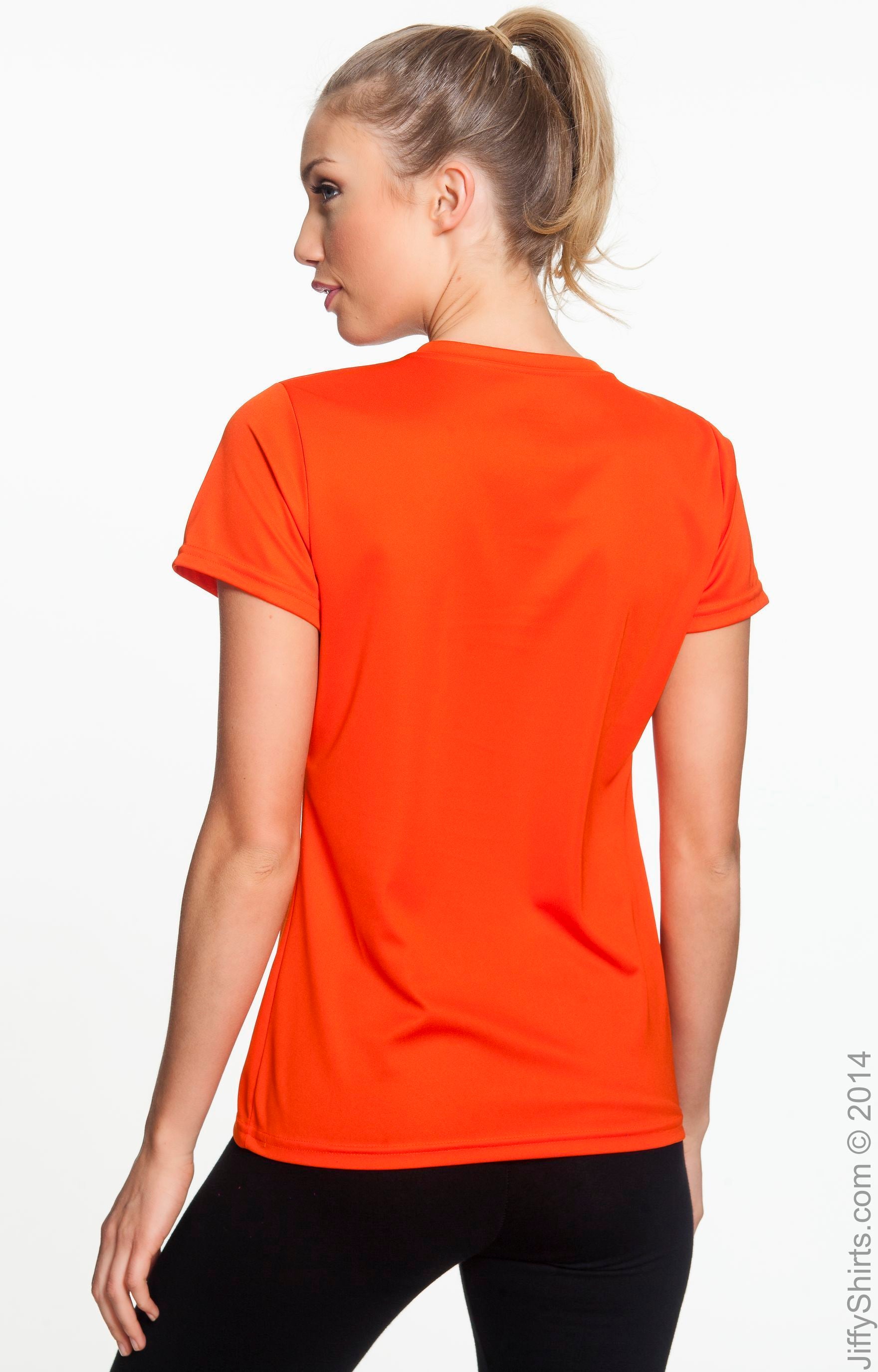 Women's Wicking T-Shirt - Orange