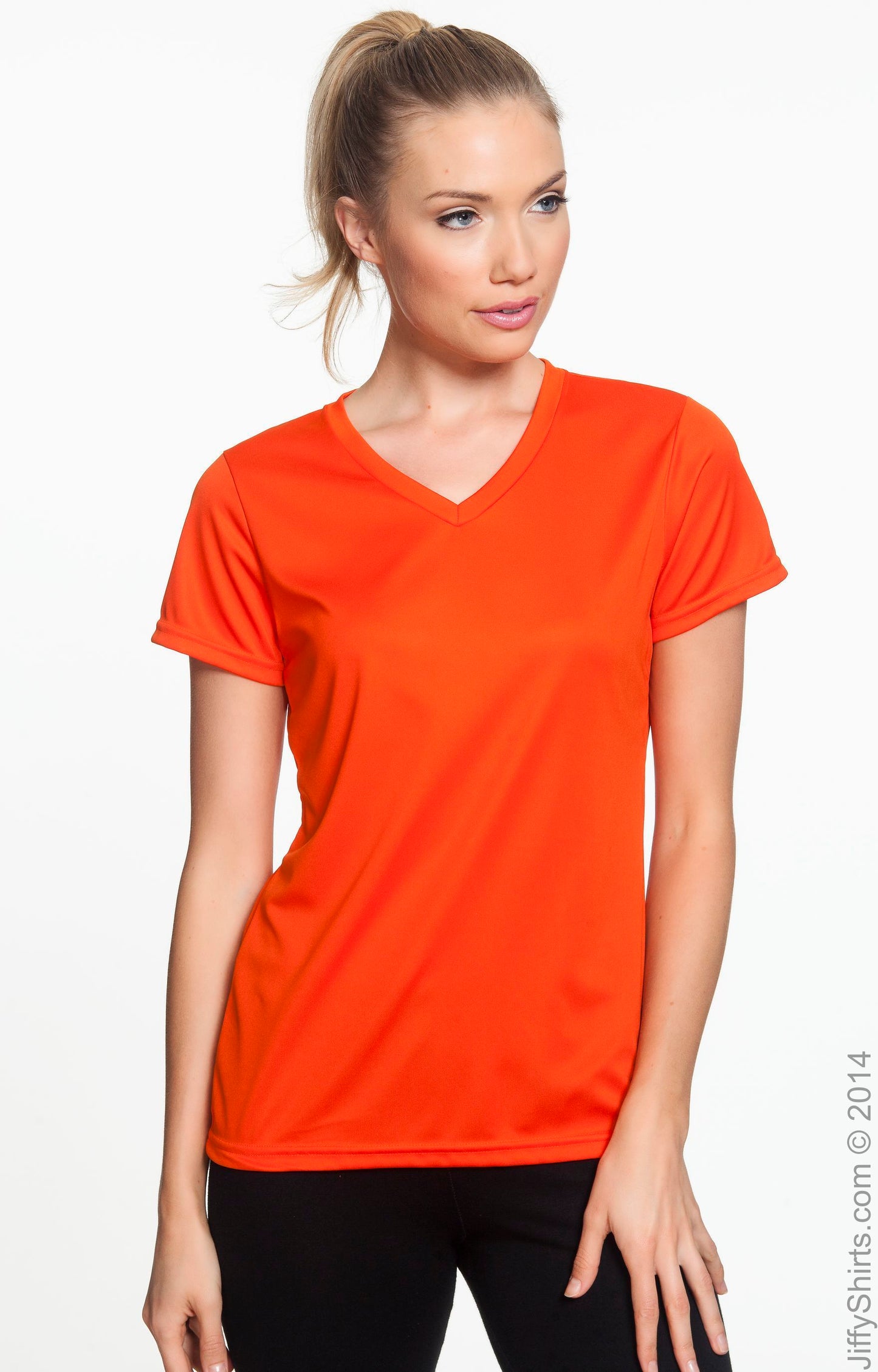 Women's Wicking T-Shirt - Orange