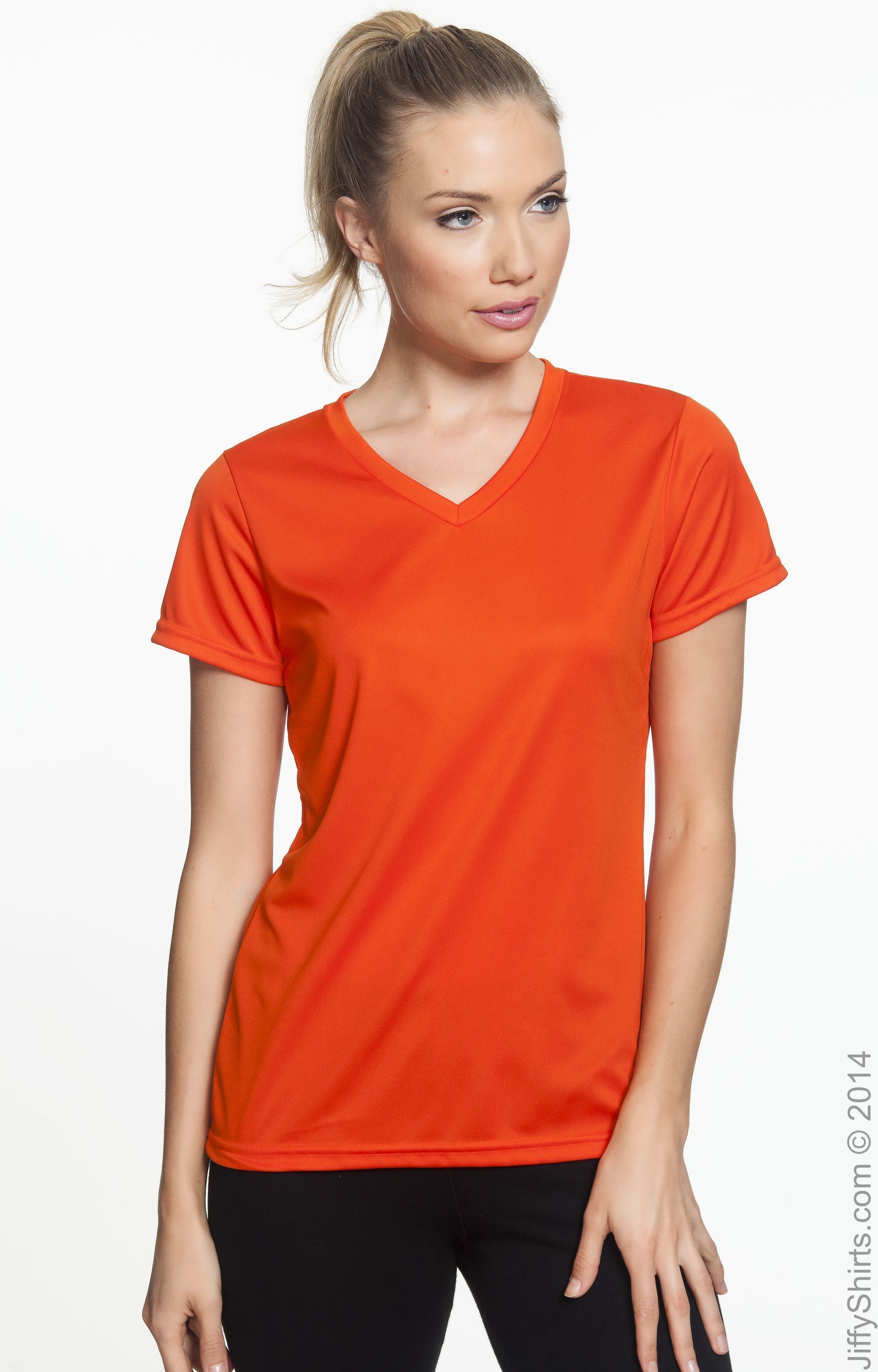 Women's Wicking T-Shirt - Orange