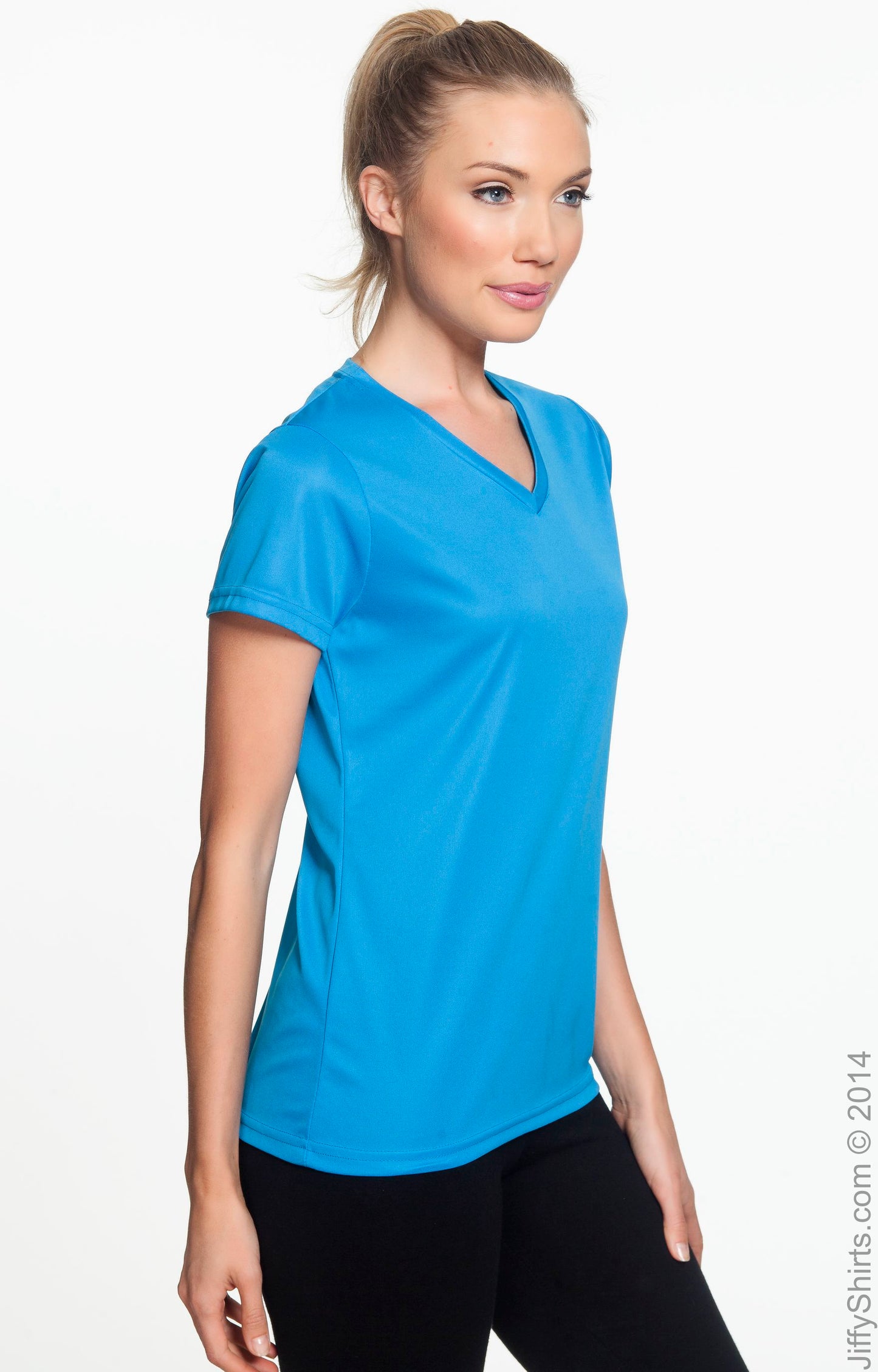 Women's Wicking T-Shirt - Power Blue