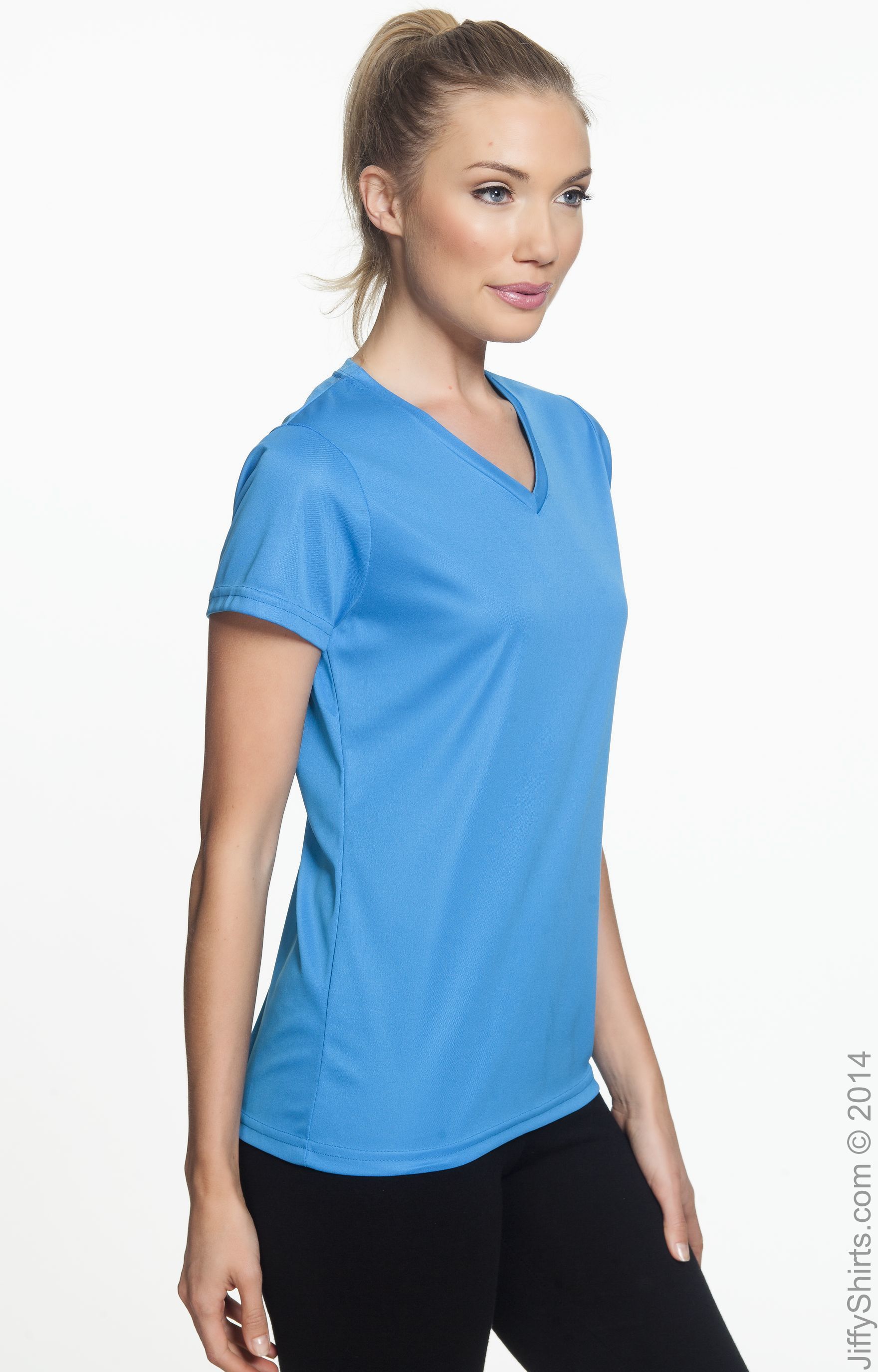 Women's Wicking T-Shirt - Power Blue
