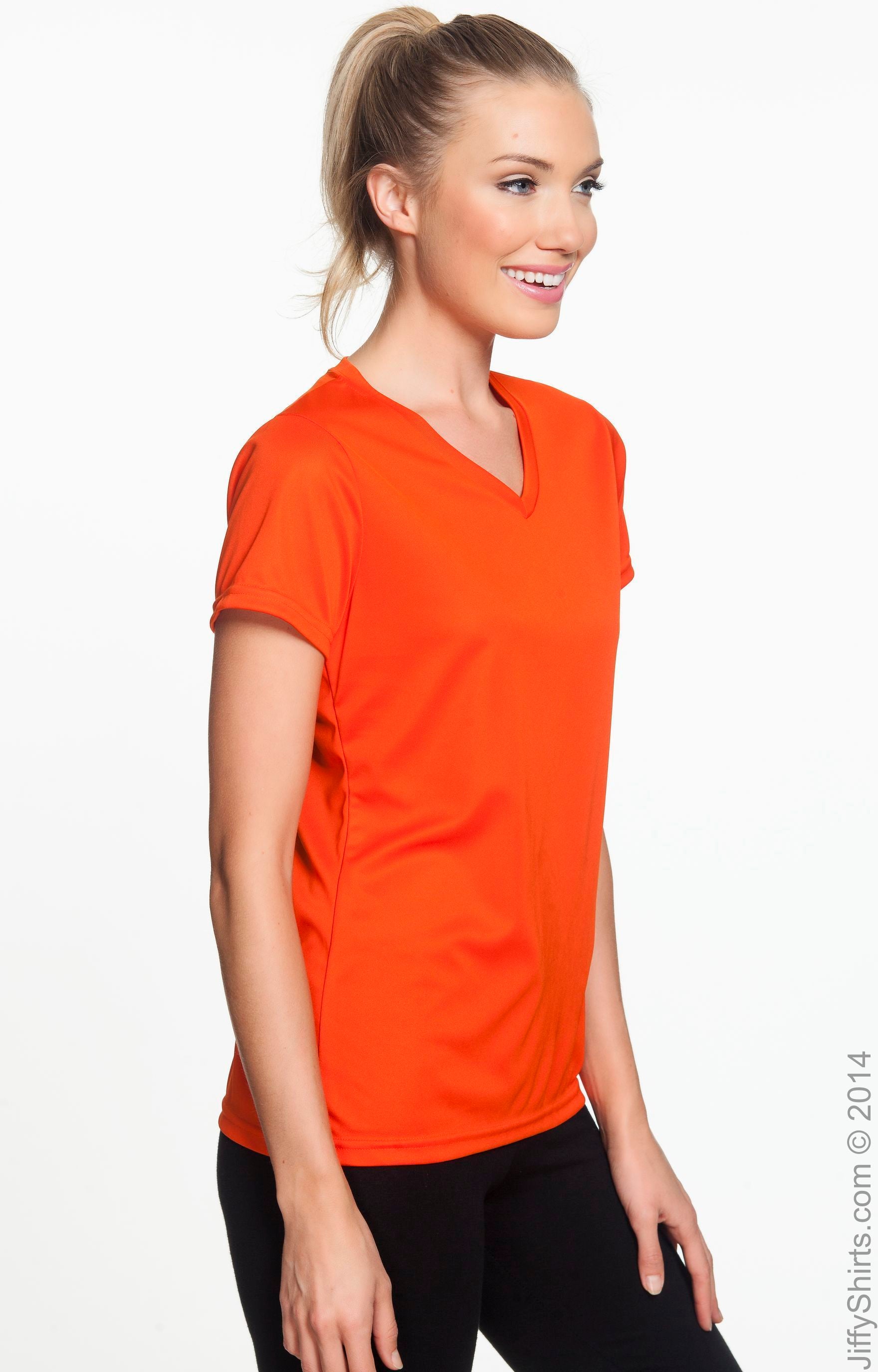Women's Wicking T-Shirt - Orange