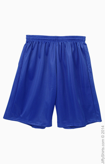 Unisex Nine Inch Inseam Mesh Short - Royal