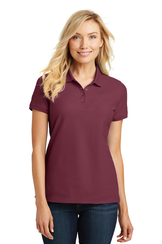 Women's Core Classic Pique Polo - Burgundy