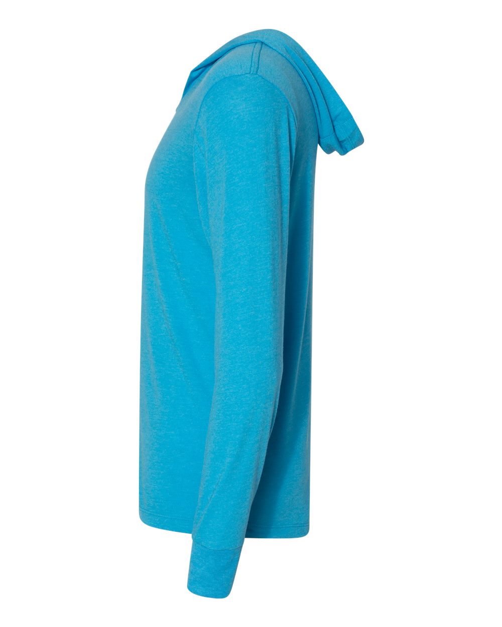 Unisex Triblend Long-Sleeve Hoodie - Vintage Turquoise